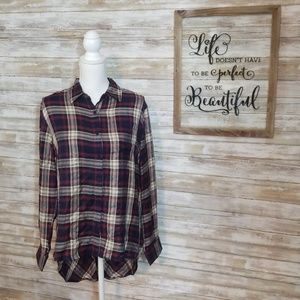 NWT Navy & Taupe Tunic Size M